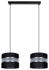 Lampadario a sospensione con filo CORAL 2xE27/60W/230V nero