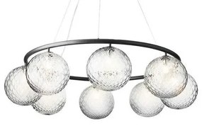 Miira 8 Circular Lampadario Rock Grey/Optic Clear - Nuura