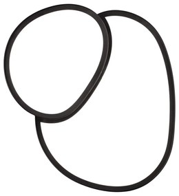 Plafoniera LED nera 36x43,5 cm Rise - Trio