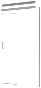 Kit di installazione telaio e ferramenta per cabine doccia ad apertura scorrevole Neo L 120 x H 200 x P 120 cm spazzolato opaco