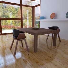 Sedie Da Pranzo 2 Pz İn Legno Curvato E Similpelle /