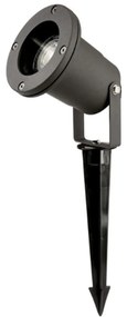 Faro Esterno Moderno Caleb Alluminio Nero 1 Luce Gu10 Ip65