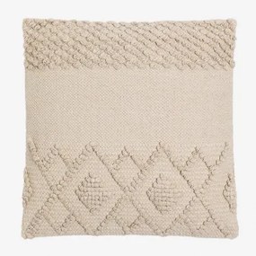 Cuscino Quadrato In Cotone (50x50 Cm) Gubby Beige Lino - Sklum