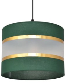 Lampadario a sospensione con filo HELEN 4xE27/15W/230V verde/oro