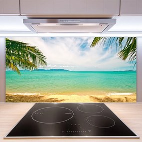 Pannello cucina paraschizzi Paesaggio della spiaggia del mare 100x50 cm