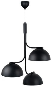 DFTP by Nordlux - Lampadario a sospensione con filo TULLIO 3xE14/25W/230V nero