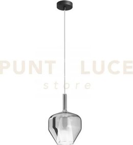Vetro pirex fume' con cavo e connettore 20x30cm base di attacco acq...