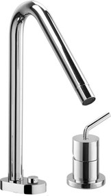 Rubinetto per lavabo Verbano cromato Lucido LAMINARE CRISTALLINO a canna alta