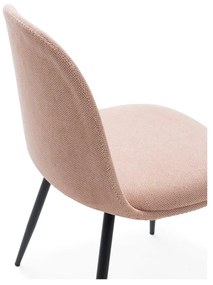 Sedie da pranzo in set in rosa chiaro 4 pz Malila – Marckeric
