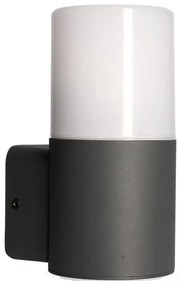 Applique Esterno Moderna Aiden Alluminio Nero Bianco 1 Luce E27 Ip44