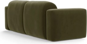 Divano color kaki con rivestimento in velluto 220 cm Strino – Cosmopolitan Design
