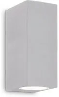 Applique Da Parete Contemporaneo Up Alluminio Grigio 2 Luci G9 15W Ip44