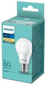 Lampadina LED Philips A60 E27/8W/230V 2700K