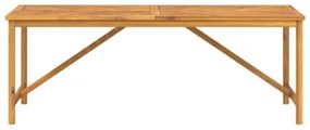 Tavolo da Pranzo da Giardino 200x90x74 cm Legno Massello Acacia