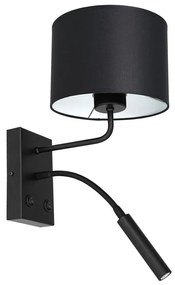 Lampada da parete ARDEN 1xE27/60W+1xG9/8W/230V nero/bianco