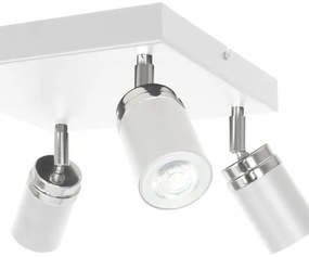 Faretto RENO 4xGU10/8W/230V bianco/cromo