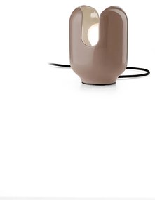 Lumetto Vintage Decò Batucada Ceramica Marrone Moka 1 Luce E27