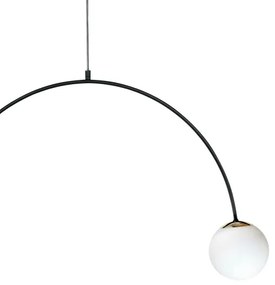 Zuma Line 1222 - Lampadario a sospensione su cavo BOW 2xE14/10W/230V nero