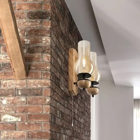 Brilagi - LED Applique COTTAGE 2xE14/40W/230V quercia/marrone