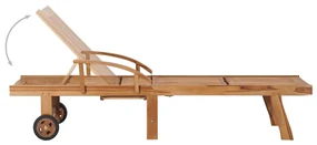Lettini prendisole 2 pz con tavolo e cuscino antracite in teak