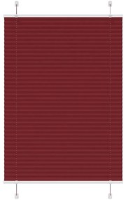 Tenda Plissettata Rosso Bordeaux 95x150 Cm Larghezza Tessuto /