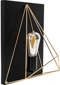 LAMPADA DA PARETE VETRATA App1095-1W Black