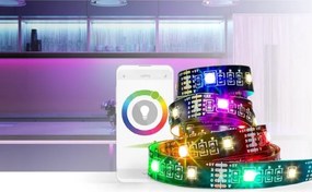 Nedis BTLS20RGBW - Striscia LED RGB Dimmerabile SmartLife 2,4m LED/4W/5V