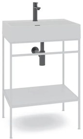 Mobile sottolavabo e lavabo Outline bianco L 60 x H 89 x P 45.5 cm