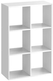 Mensola a muro 6 cubi Kub SPACEO rettangolare in truciolare L 70 x P 31.7 cm bianco