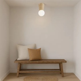 Argon 8973 - Plafoniera da bagno VOLANTE 1xG9/6W/230V IP44 Ø 12 cm beige