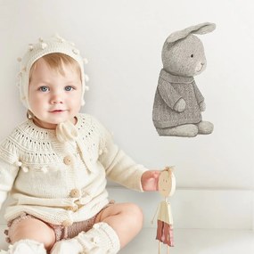 Adesivo per la camera dei bambini - Coniglietto grigio | Inspio