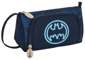 Astuccio per la Scuola con Accessori Batman Legendary Blu Marino 20 x 11 x 8.5 cm (32 Pezzi)