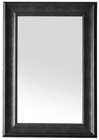 Specchio moderno da parete con cornice nera 61 x 91 cm LUNEL Beliani