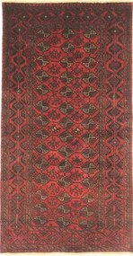 Beluch Tappeto persiano 190x100 Rosso (Iran) Annodato A Mano