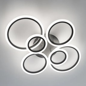 Brilagi - Lampadario a plafone LED dimmerabile ORBITS LED/85W/230V 3000-6500K antracite + +TC