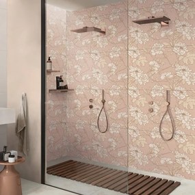 Piastrella da rivestimento interno 60 x 120 cm Sp. 7 mm rettificato Flora Camelia in gres porcellanato satinato multicolore traffico medio (pei 2/5) 1.44 mq