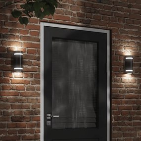 Applique Per Esterni Nera İn Alluminio Pressofuso /