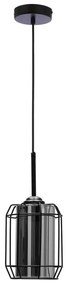 Lampadario a sospensione con filo JONERA 1xE27/40W/230V nero