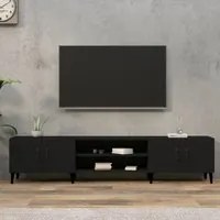 Mobile Porta TV Nero 180x31,5x40 cm in Legno Multistratocod mxl 70767