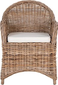 Set di sedie da giardino in rattan di colore naturale 2 pz Larisa - House Nordic
