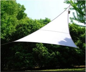 Tenda Vela Ombreggiante Triangolare 5x5x5 m Bianco in Poliestere