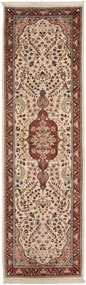 Tabriz Tappeto orientale 270 x 80 Beige (Pakistan) Annodato A Mano