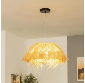 Brilagi - Lampadario LED sospeso su cavo CERIA BOHO 1xE27/40W/230V Ø 40 cm in rafia