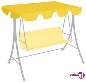 vidaXL Baldacchino per Dondolo Giardino Giallo 150/130x70/105 cm