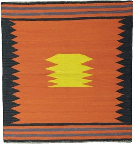 Kilim Tappeto 90 x 90 (Iran) Tessuto A Mano