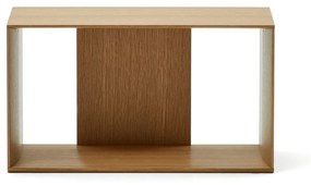 Kave Home - Modulo libreria medio Litto impiallacciato rovere 67 x 38 cm