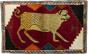 Gabbeh Tappeto 190 x 120 Rosso (Iran) Annodato A Mano