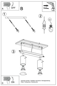 Sollux SL.1501 - Faretto RING 2xGU10/10W/230V verde