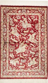 Ghom Tappeto 80 x 120 (Iran) Annodato A Mano