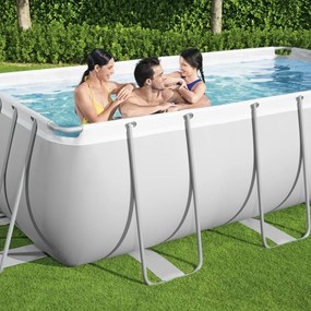 Set Piscina Power Steel Rettangolare 404x201x100 Cm /